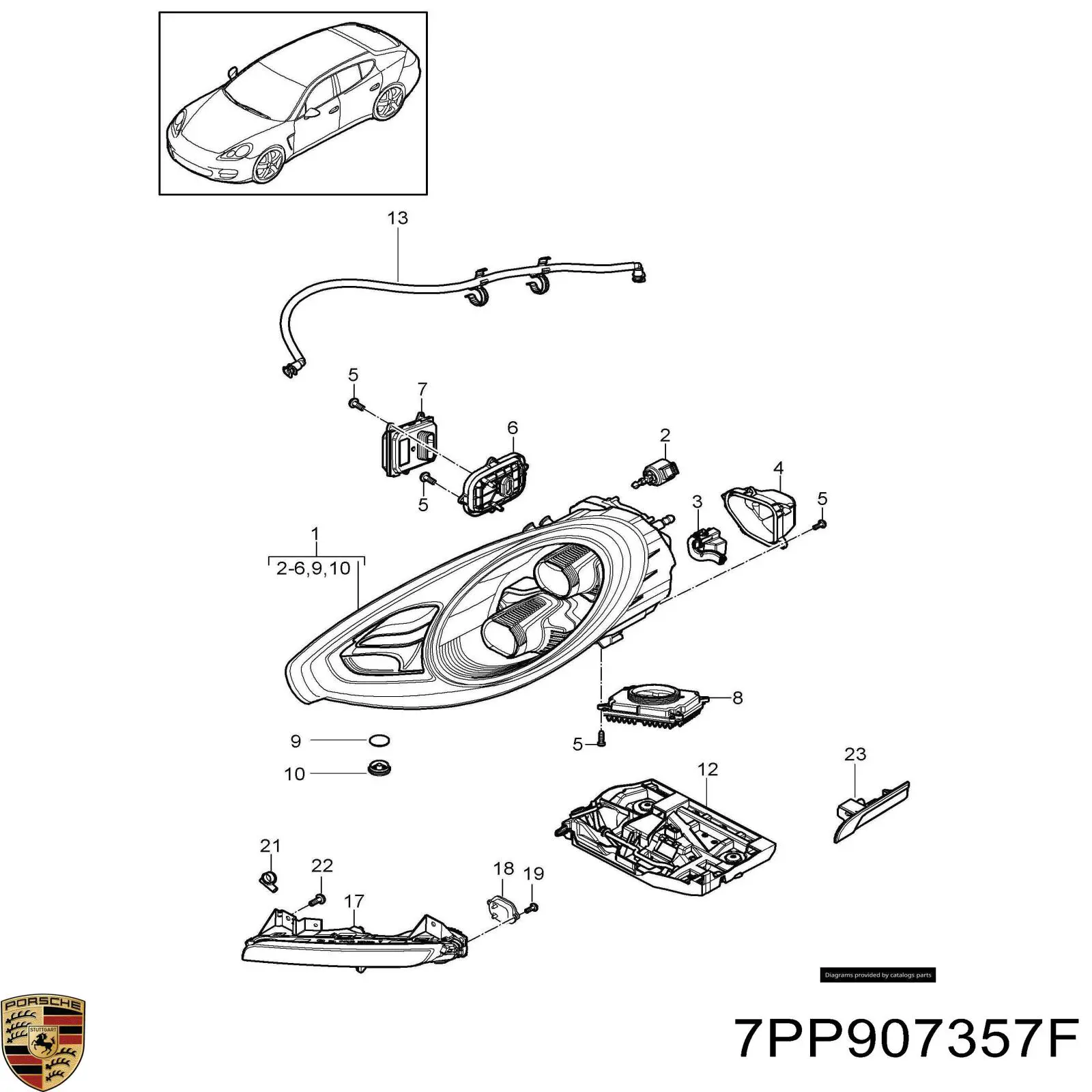 7PP907357F Porsche 