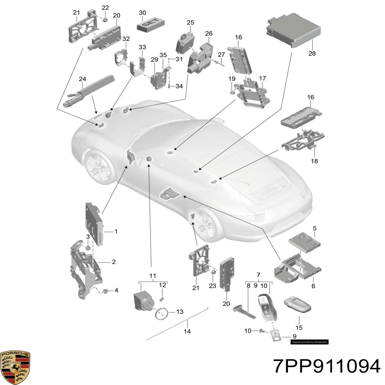Купить 7PP911094 Porsche 