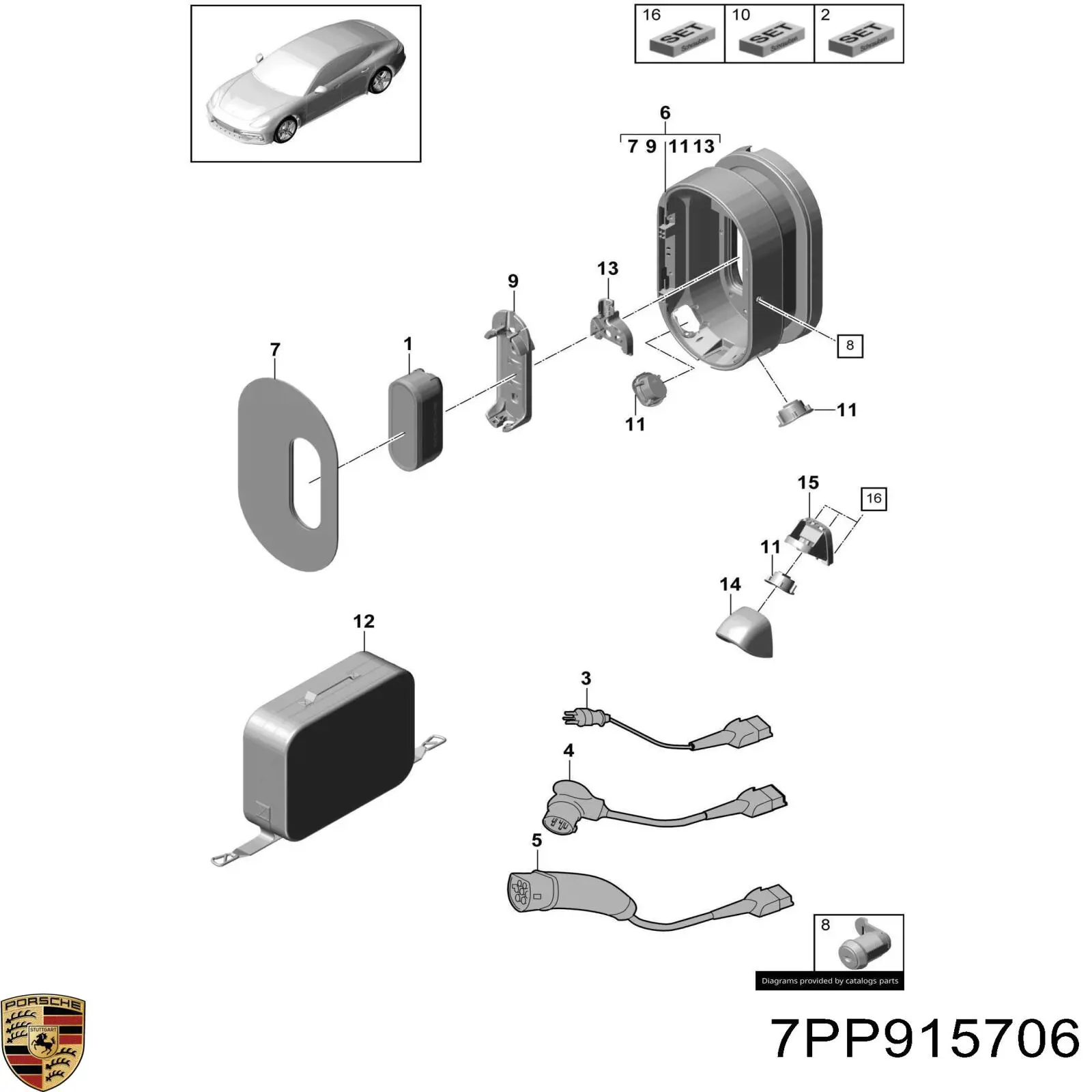  7PP915706 Porsche