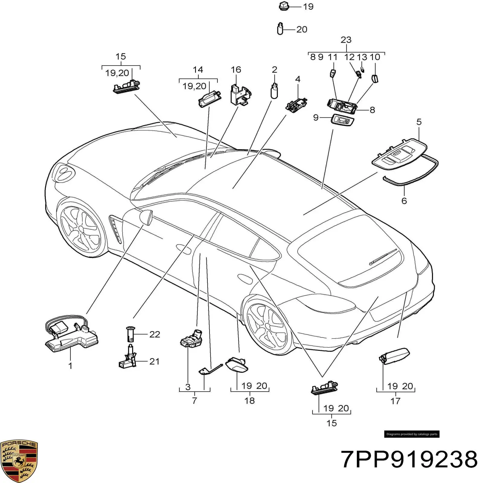  7PP919238 Porsche