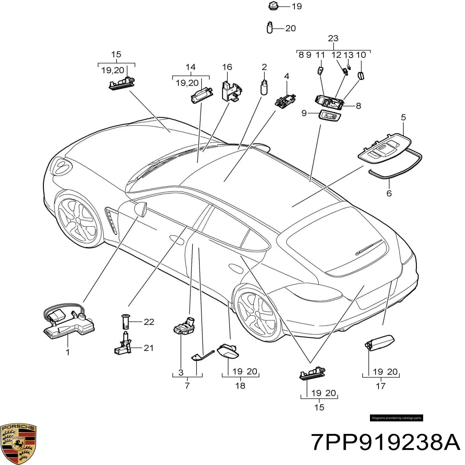  7PP919238A Porsche