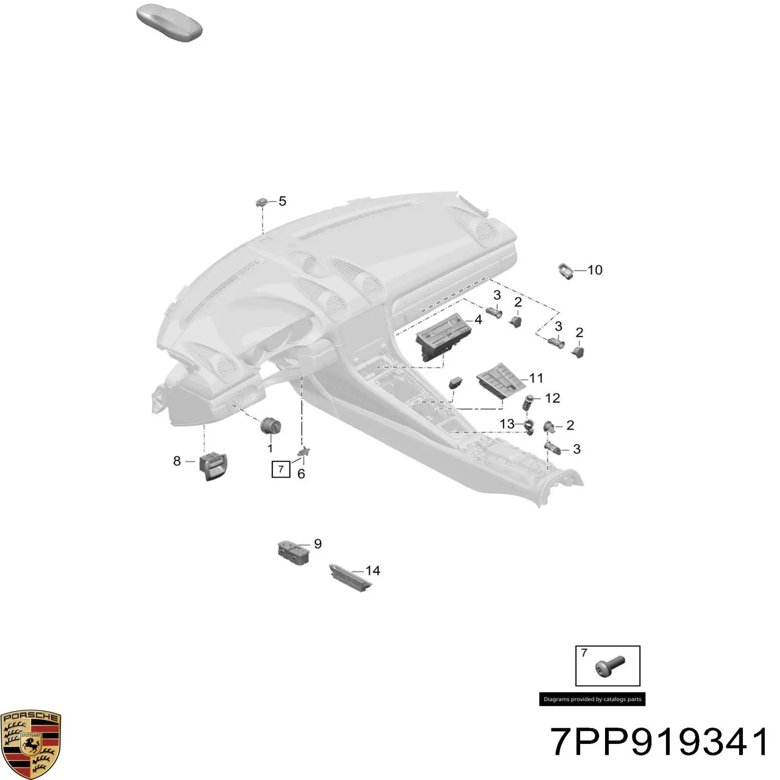  7PP919341 Porsche