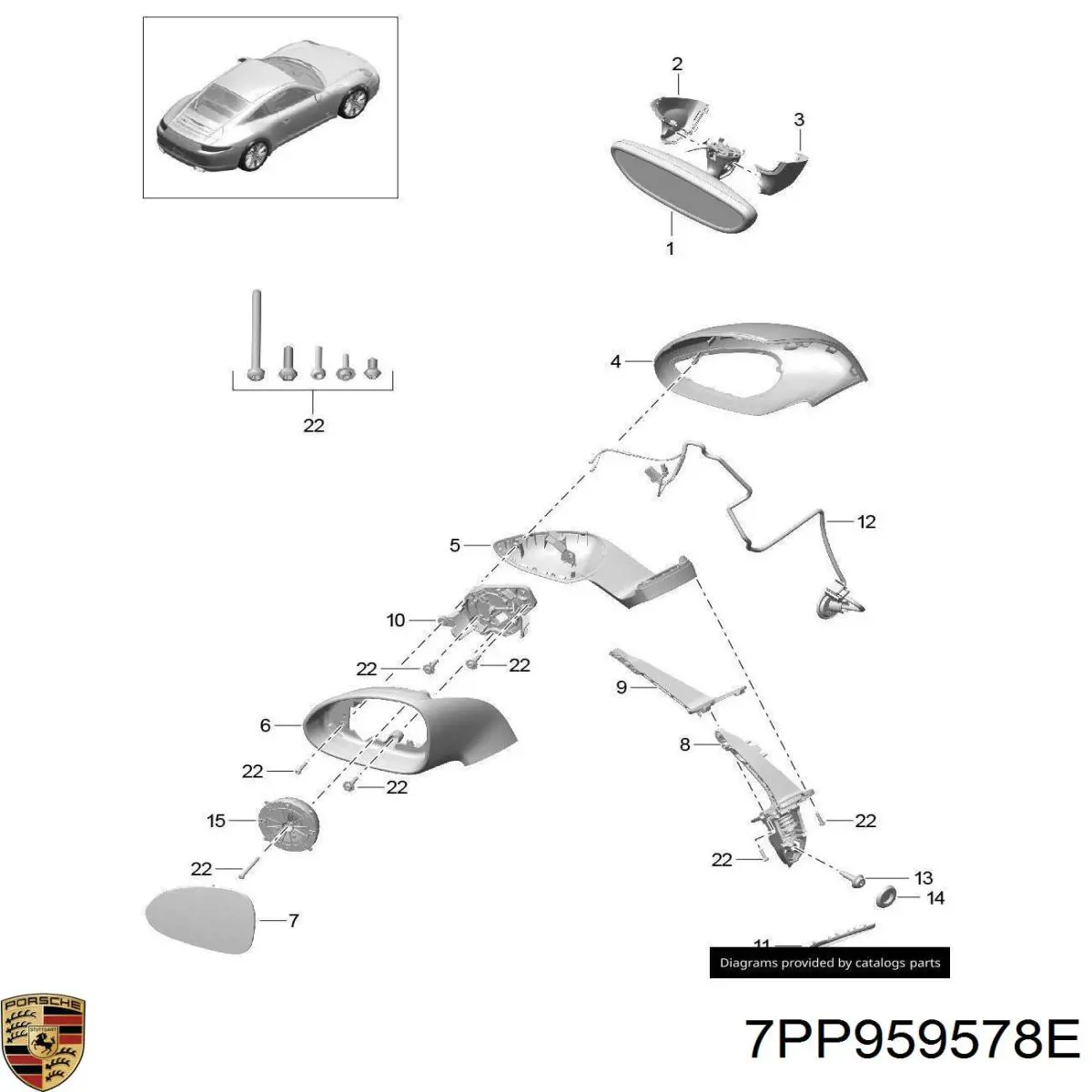 Porsche 7PP959578E цена, от 202.71 USD