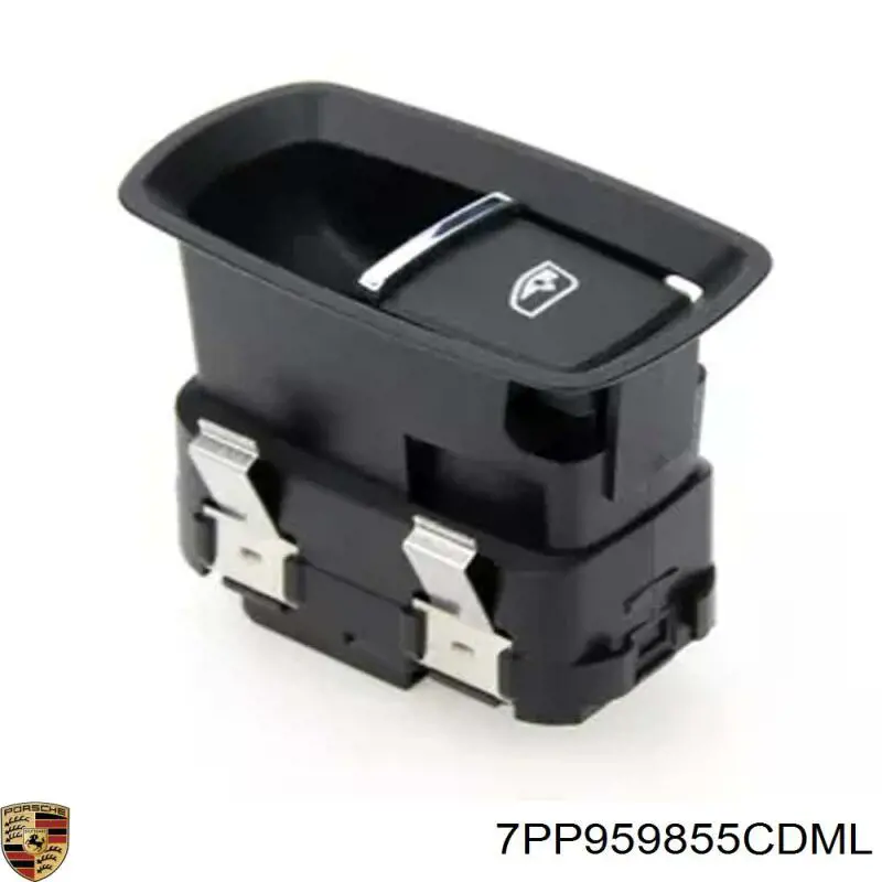 7PP959855CDML Porsche botão dianteiro direito de ativação de motor de acionamento de vidro