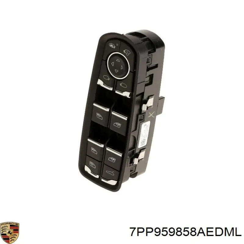 7PP959858AEDML Porsche кнопочный блок управления стеклоподъемником передний левый