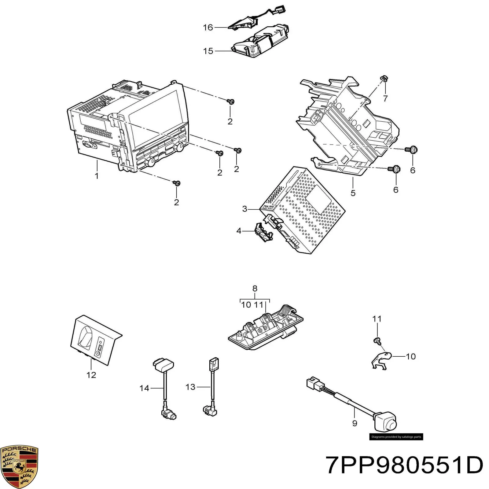 Купить 7PP980551D Porsche 