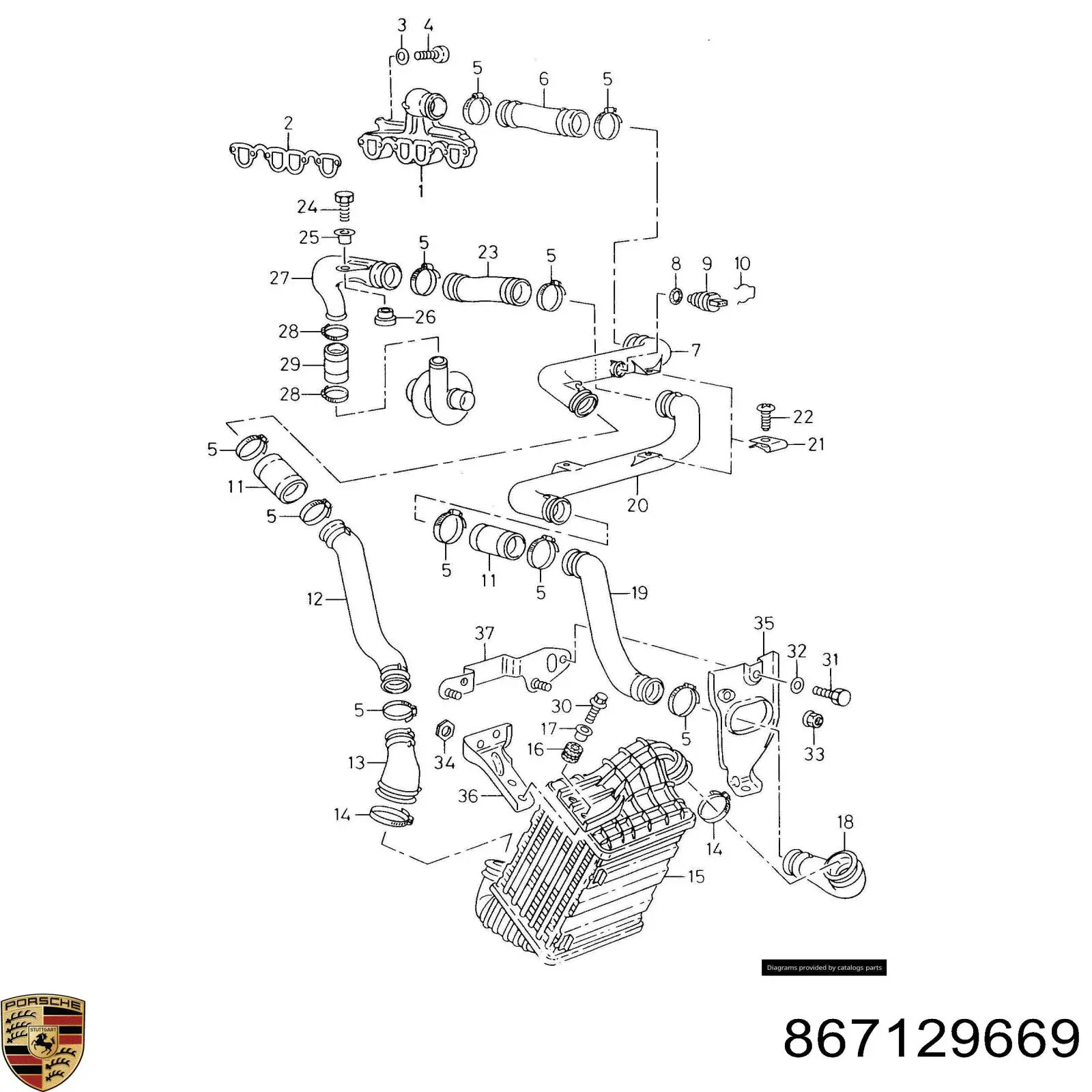 Подушка корпуса воздушного фильтра Porsche 867129669 цена, от 0.99 USD