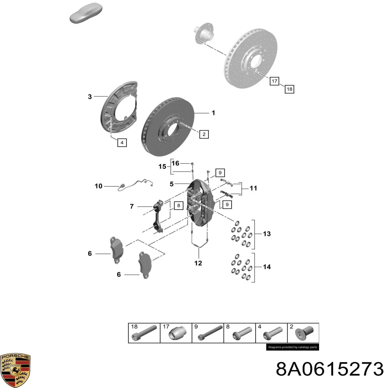 8A0615273 Porsche 