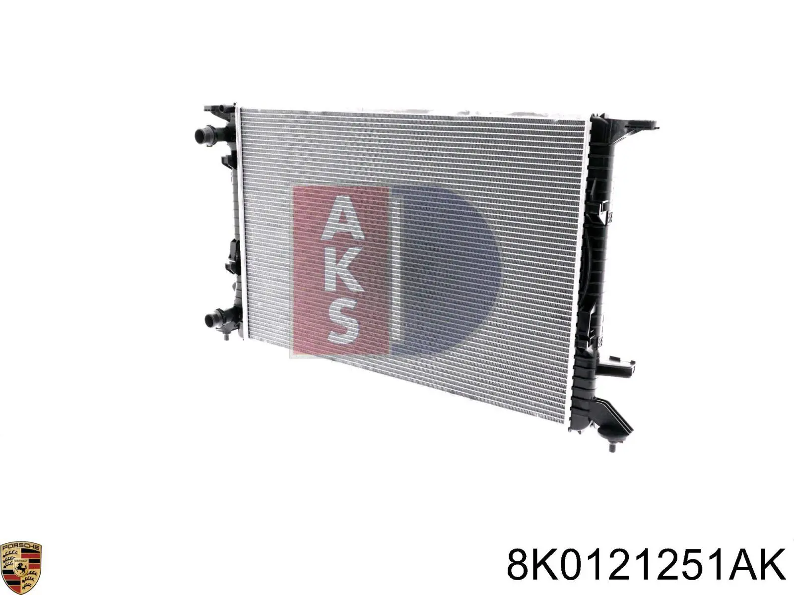 Купить 8K0121251AK Porsche Радиатор водяной