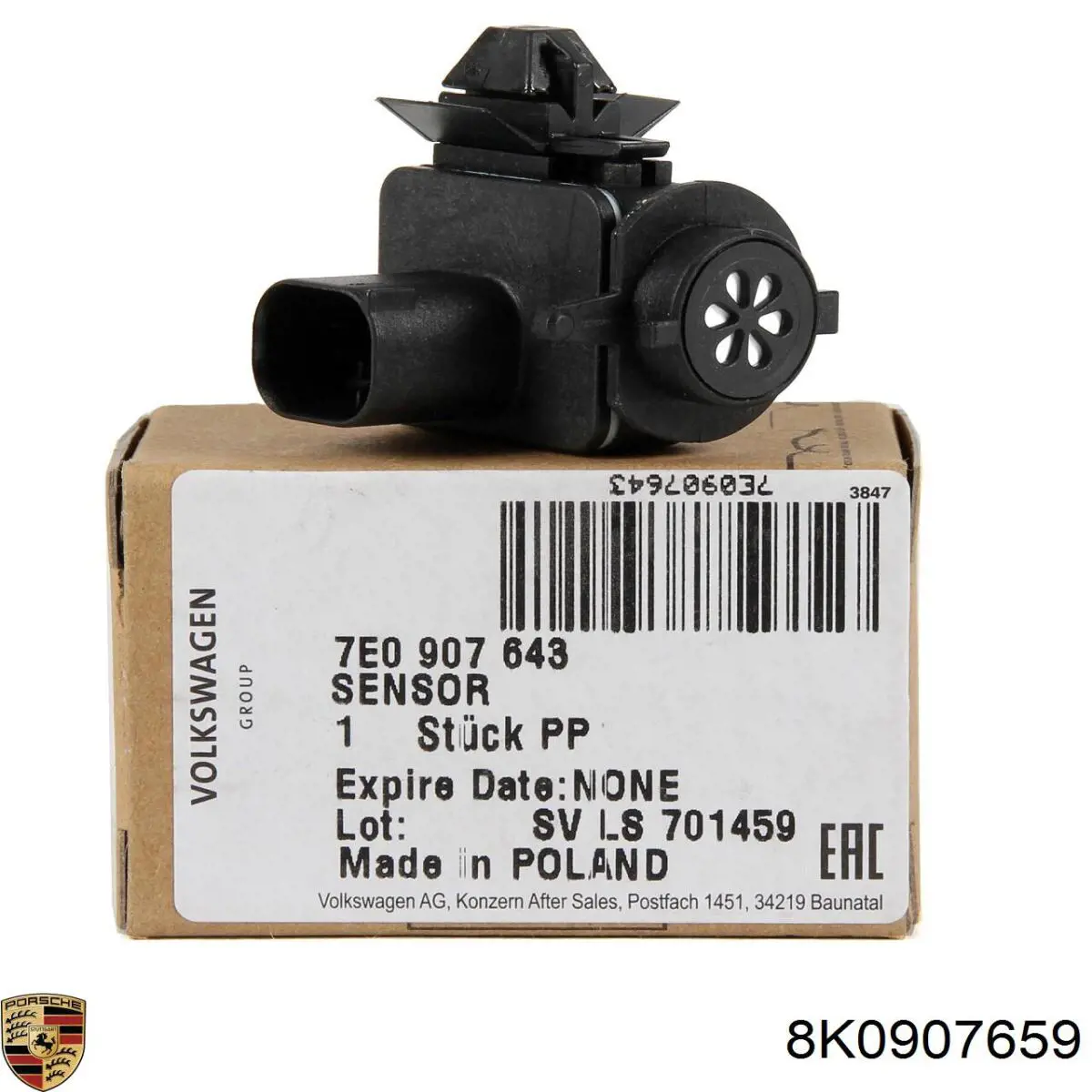Датчик загрязнения воздуха Porsche 8K0907659 цена, от 10.08 USD