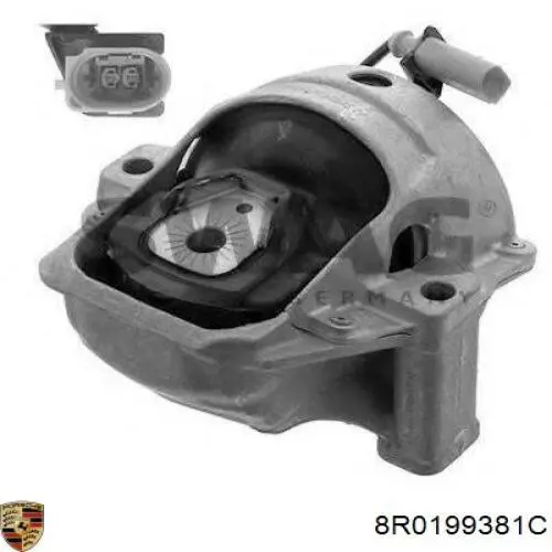 Гидроопора двигателя левая Porsche 8R0199381C цена, от 91.35 USD