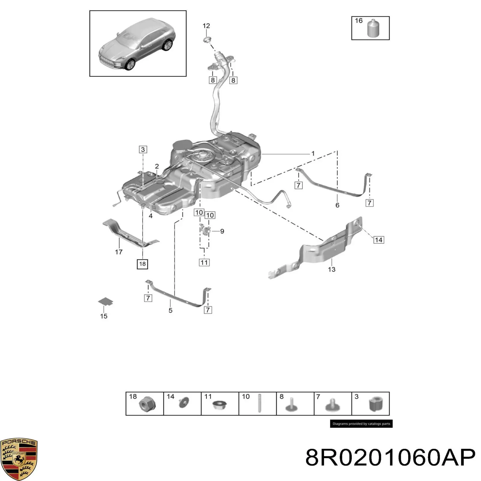 Бензобак VAG 8R0201060AP цена, от 63.35 USD