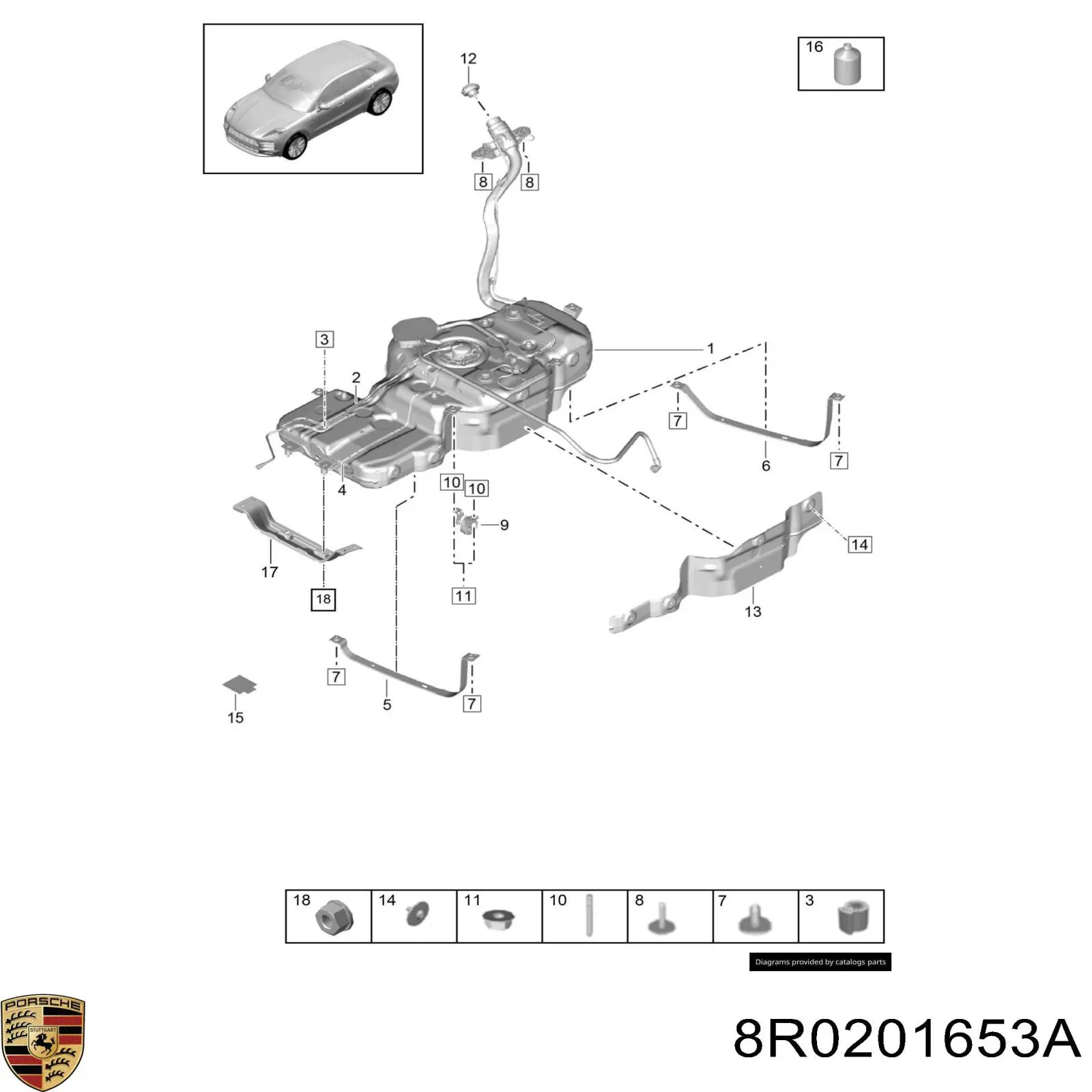  8R0201653A Porsche