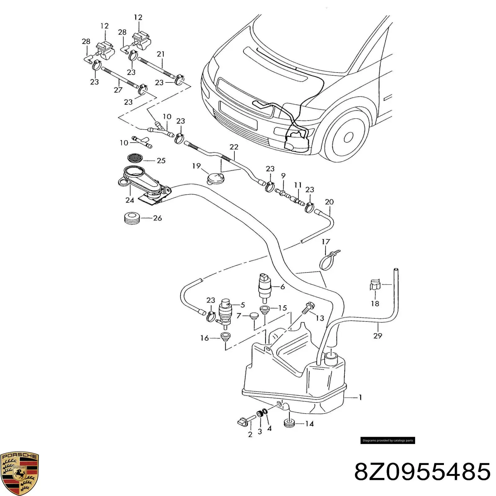  8Z0955485 Porsche