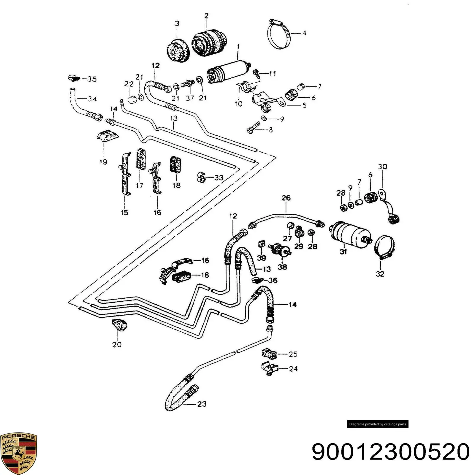 90012300520 Porsche 