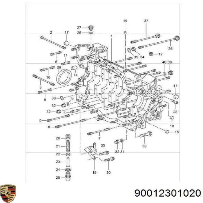 Купить 90012301020 Porsche 