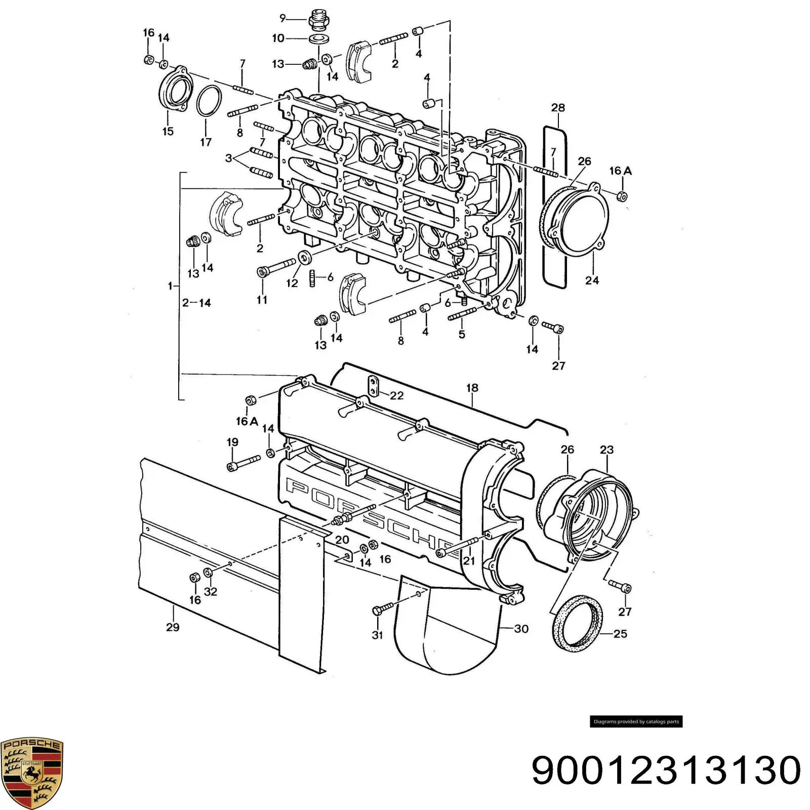  90012313130 Porsche