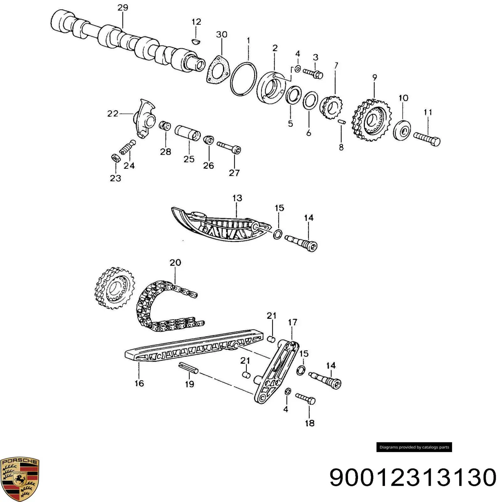 Купить 90012313130 Porsche 