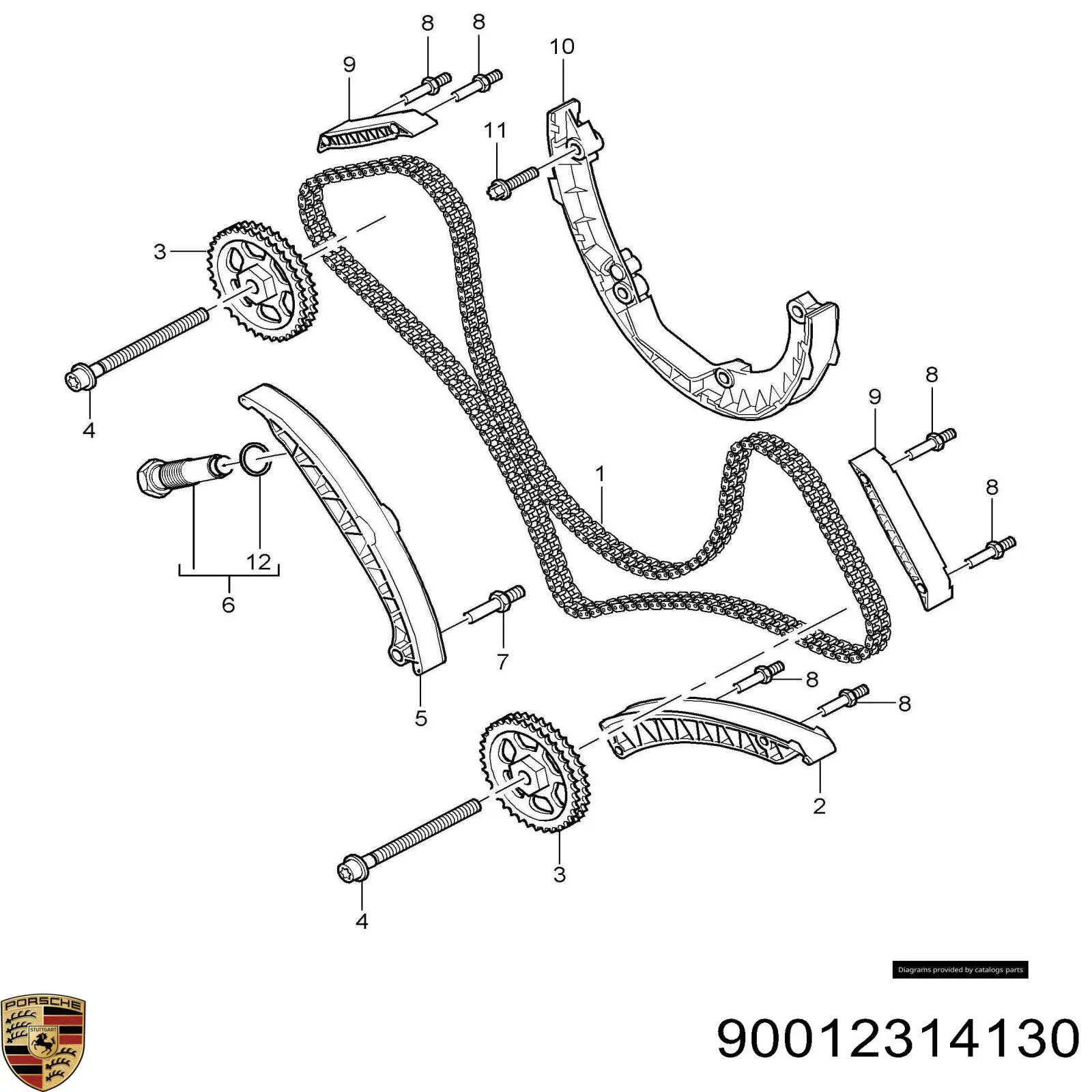 Купить 90012314130 Porsche 