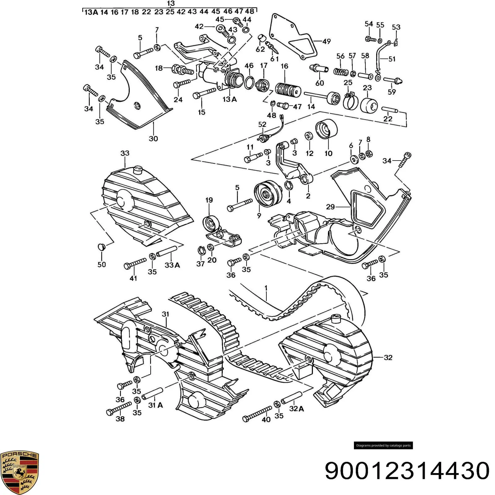 Купить 90012314430 Porsche 