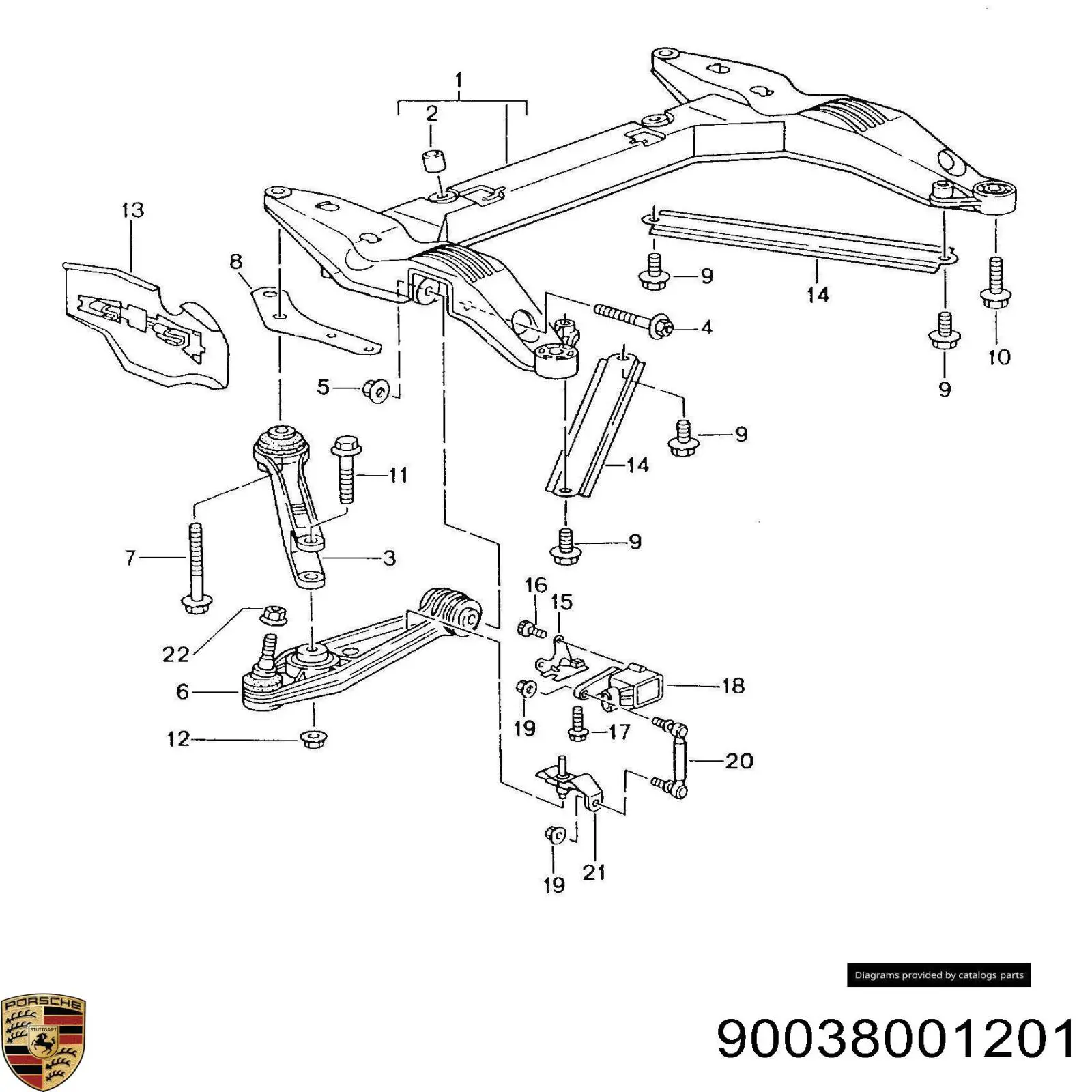  90038001201 Porsche