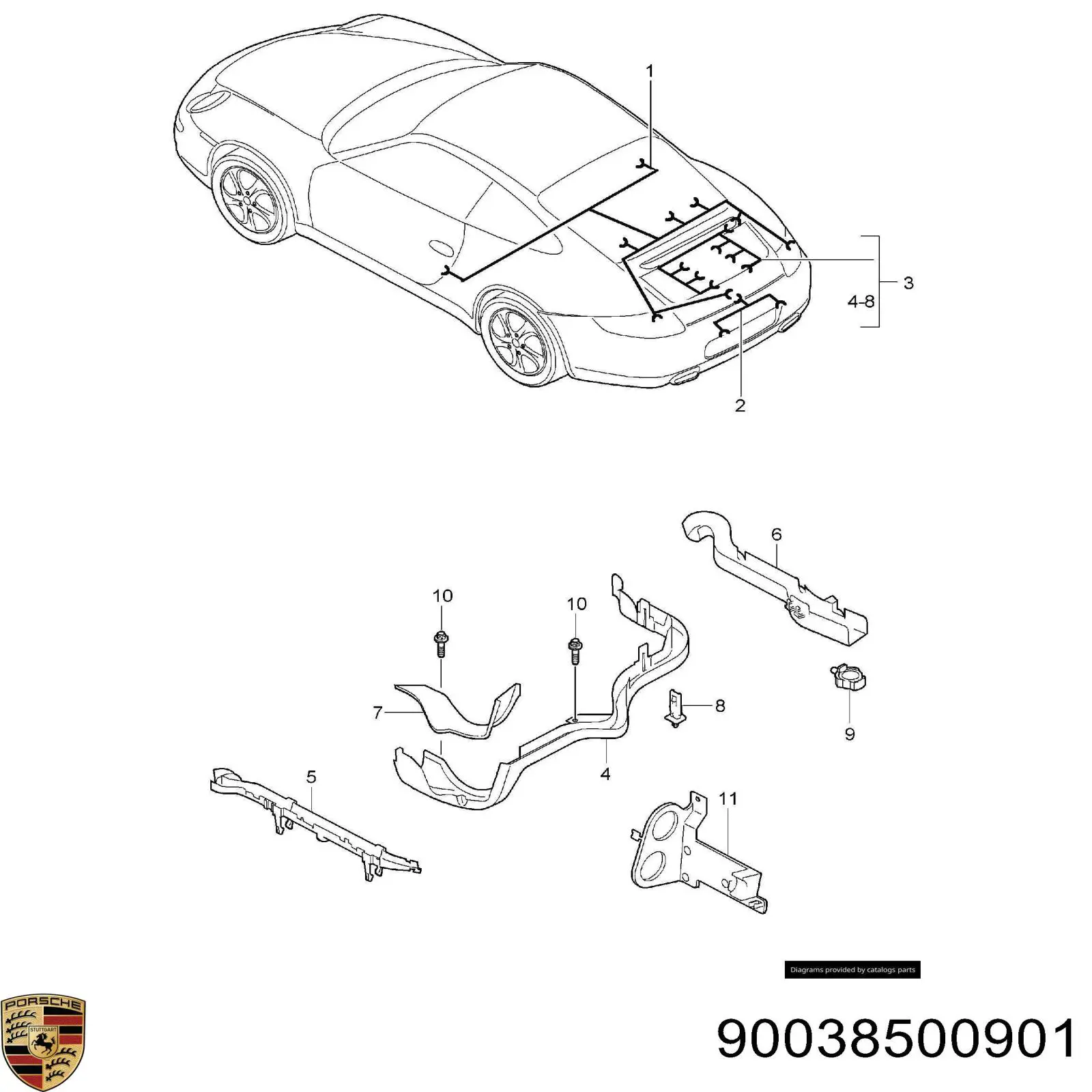  Porsche 90038500901 цена, от 9.91 USD