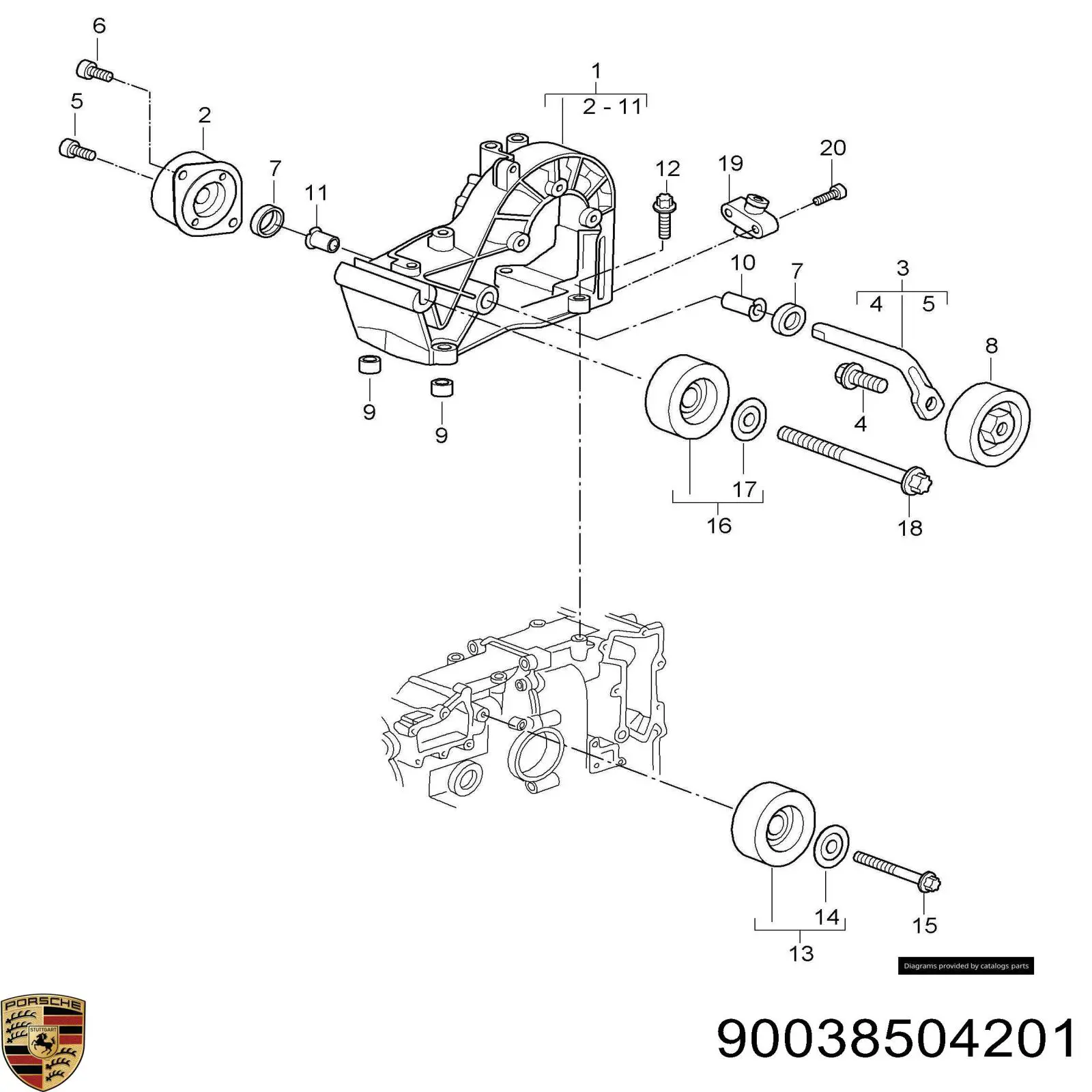  90038504201 Porsche