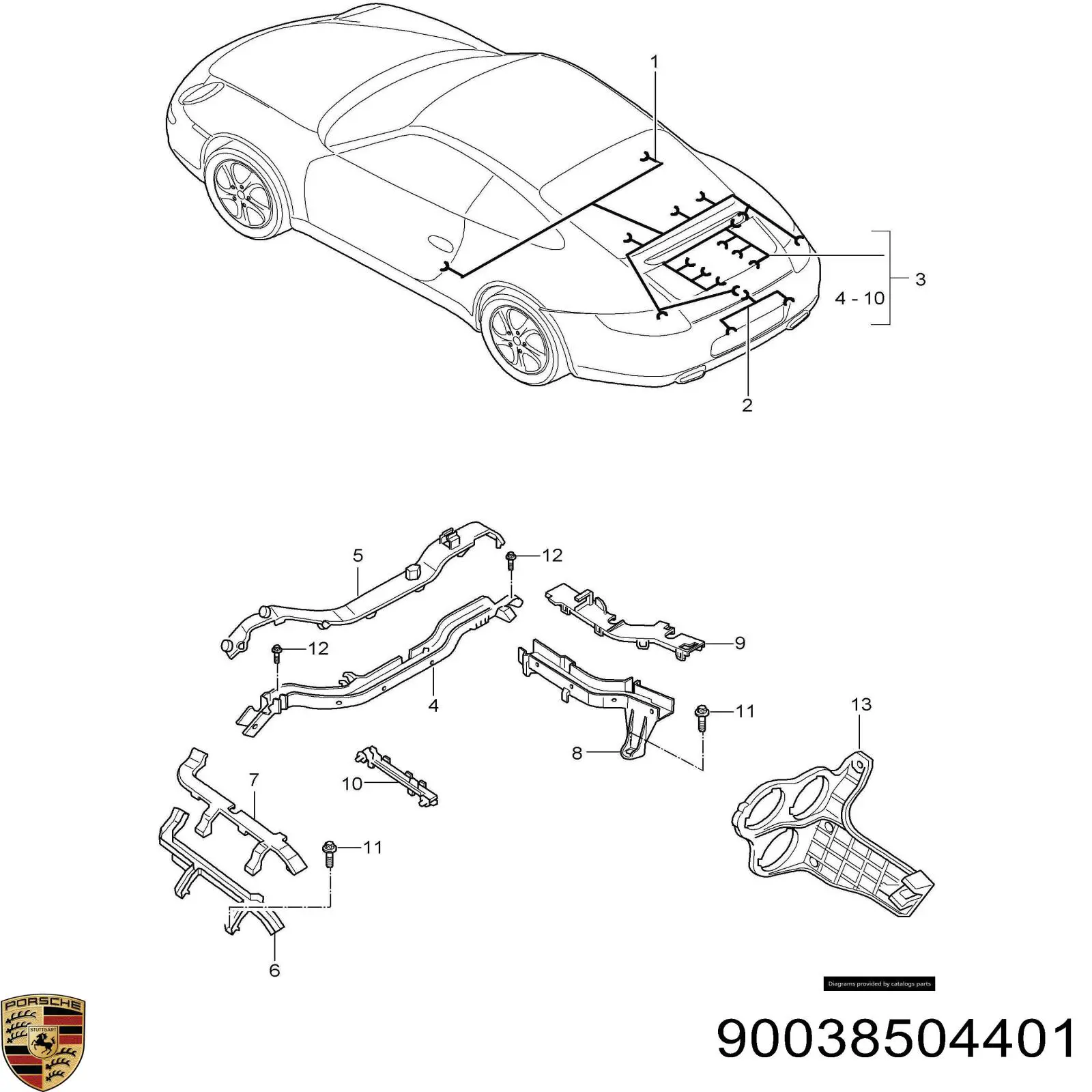  90038504401 Porsche