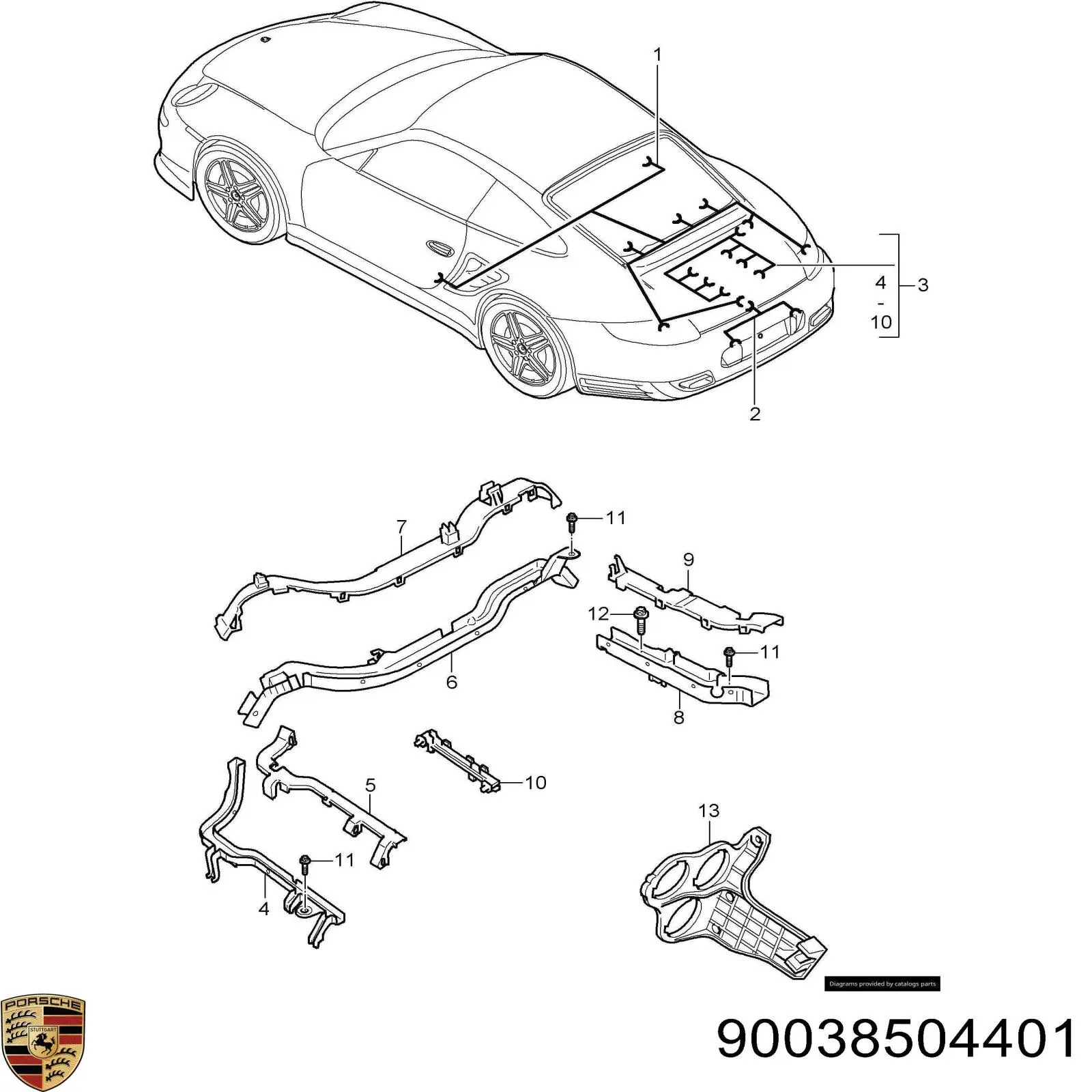 Купить 90038504401 Porsche 