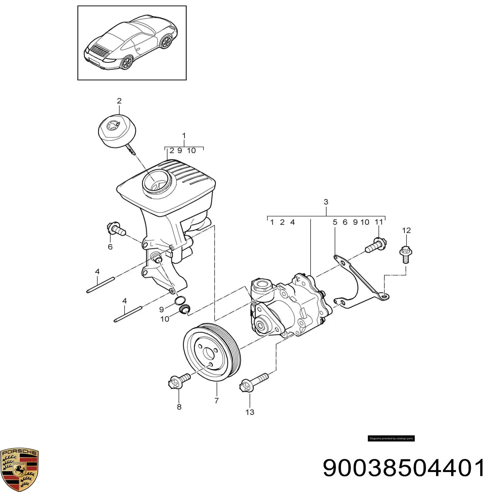 Porsche 90038504401 цена, от 1.63 USD