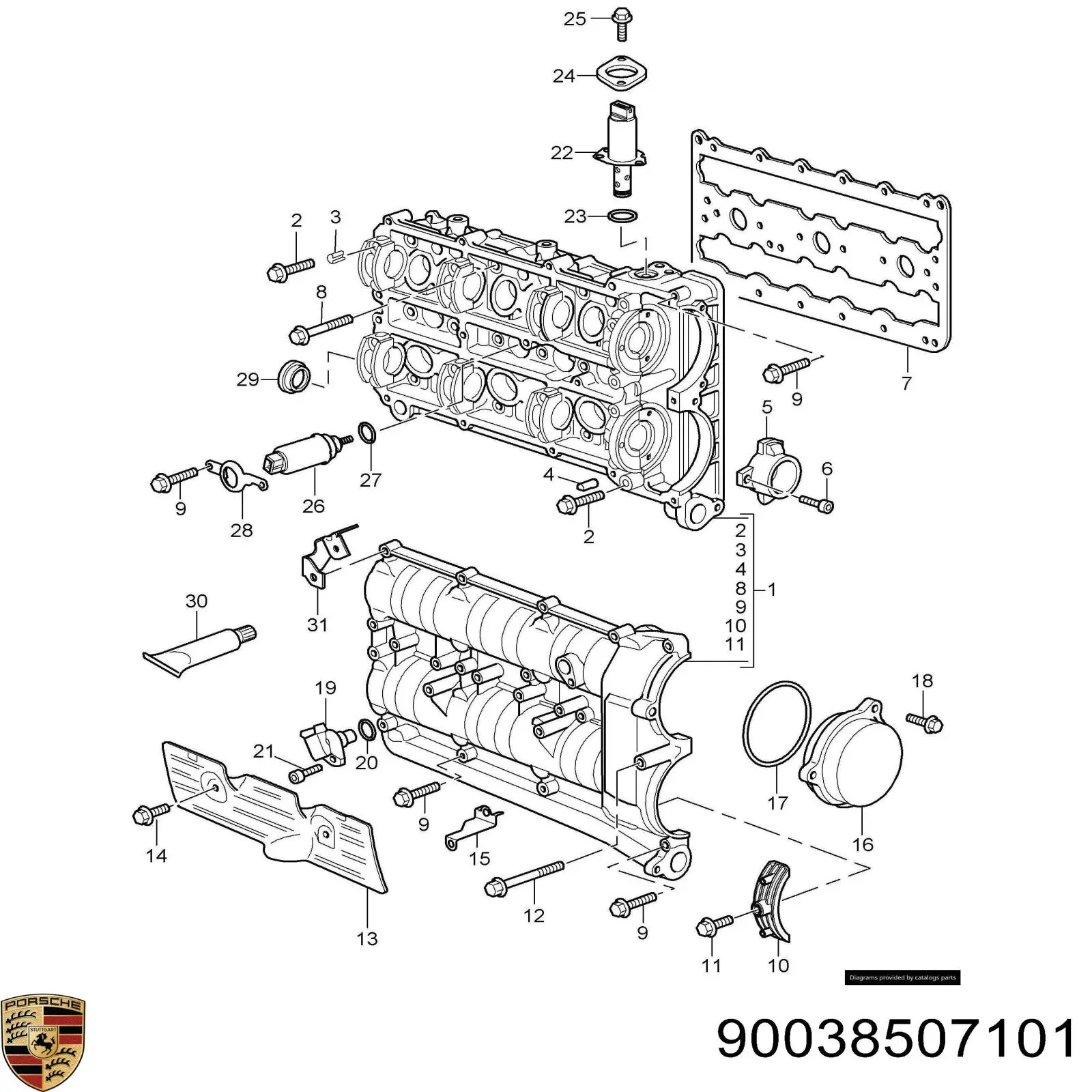  90038507101 Porsche