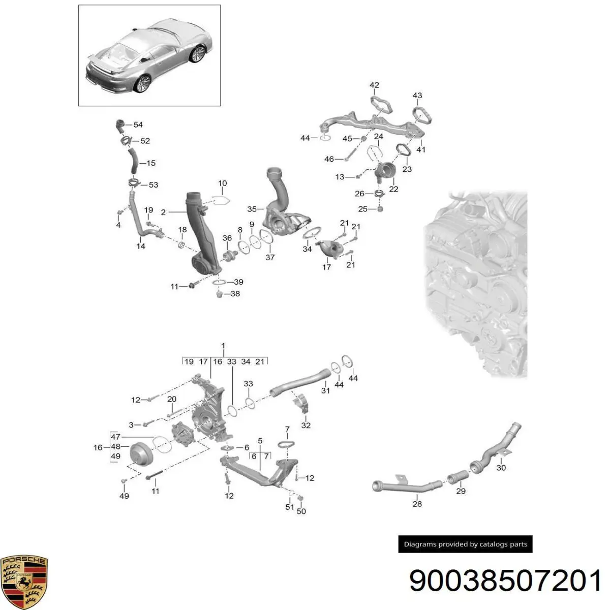 Купить 90038507201 Porsche 