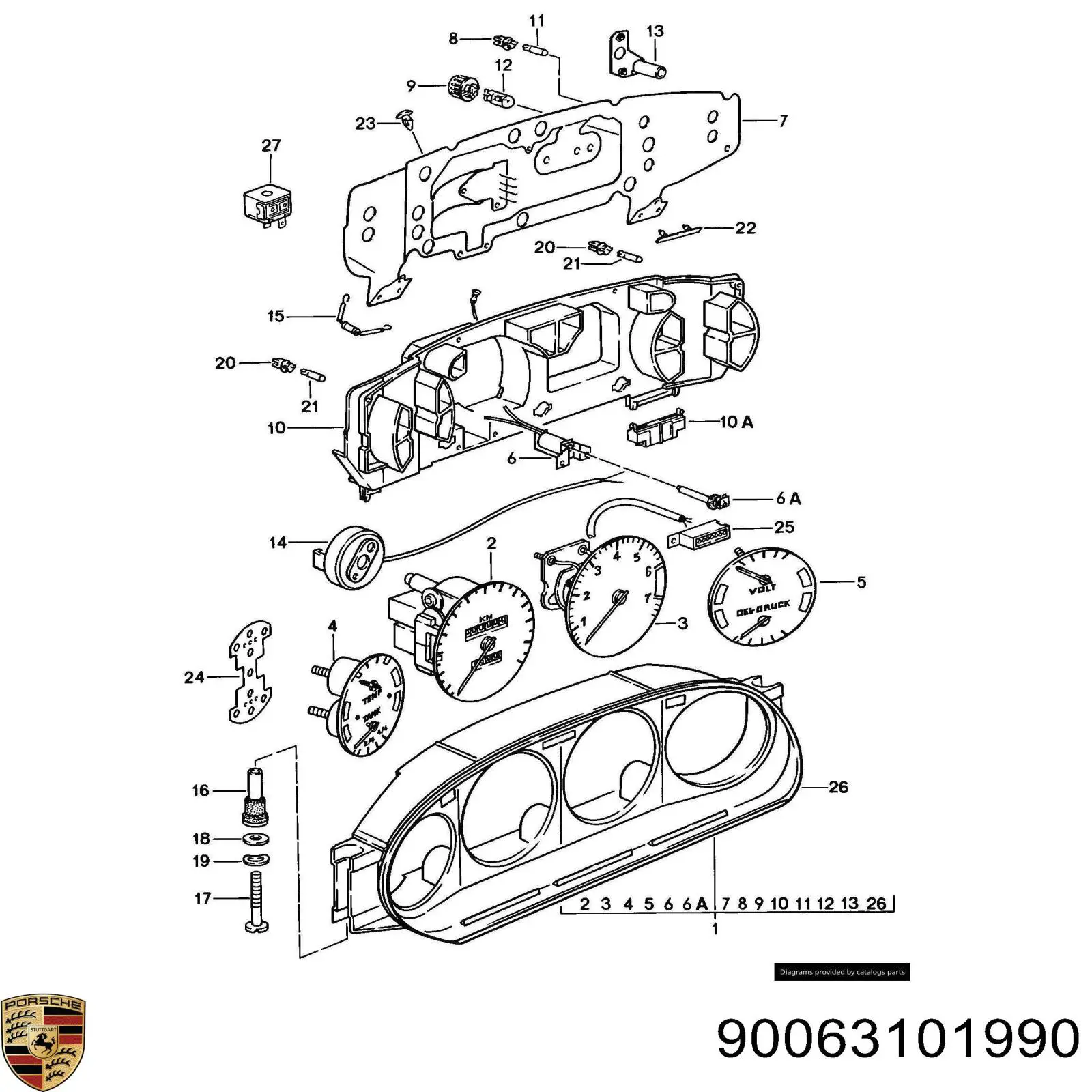 Лампочка поворота 90063101990 Porsche