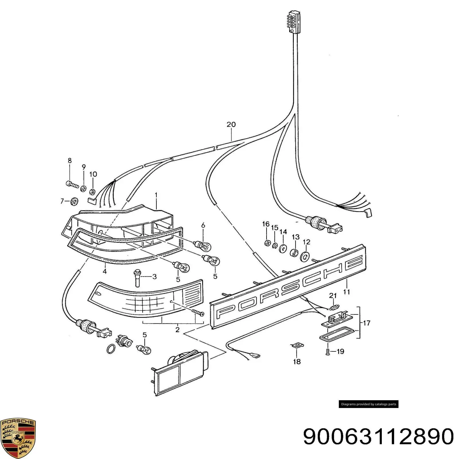 Лампочка поворота 90063112890 Porsche