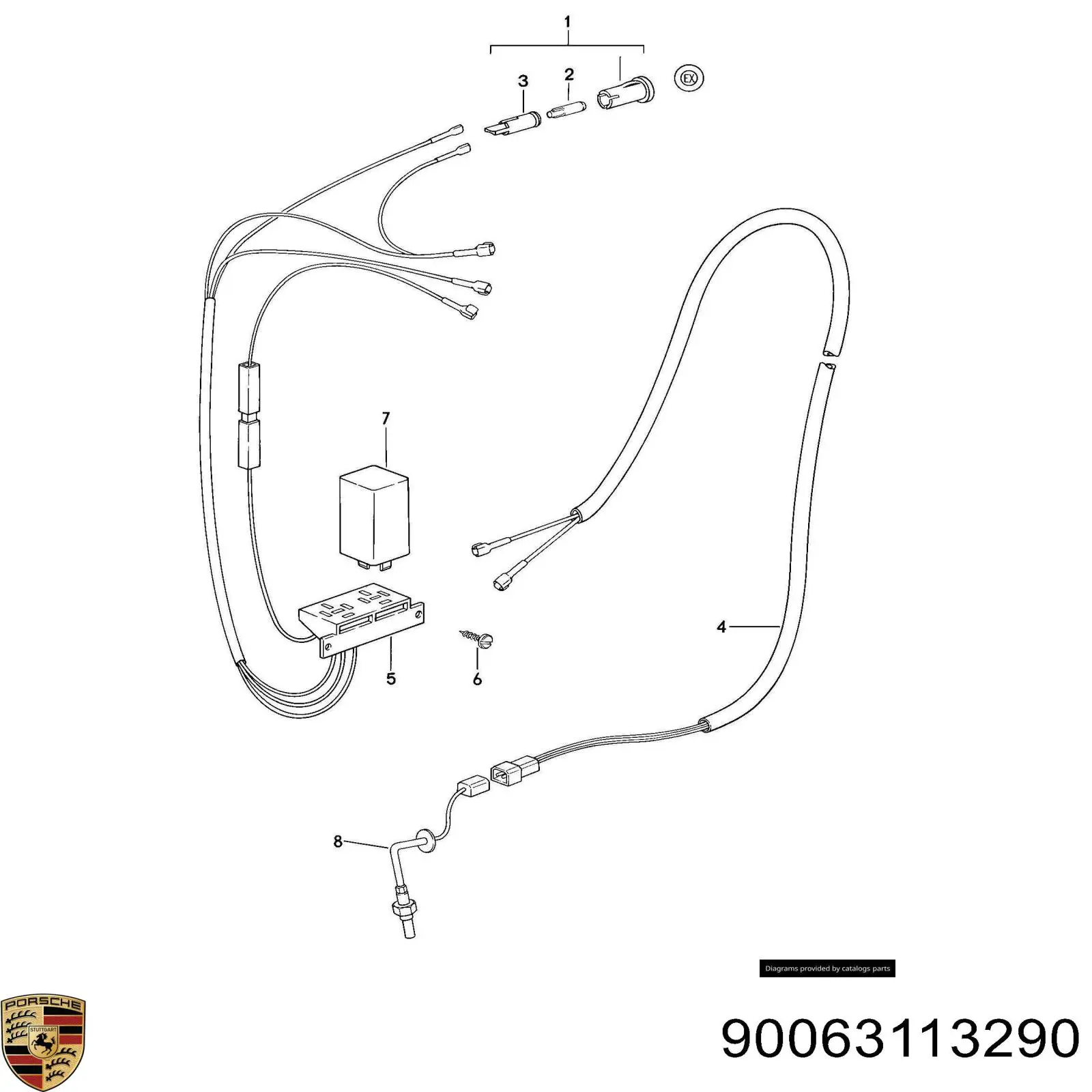Лампочка панели приборов 90063113290 Porsche