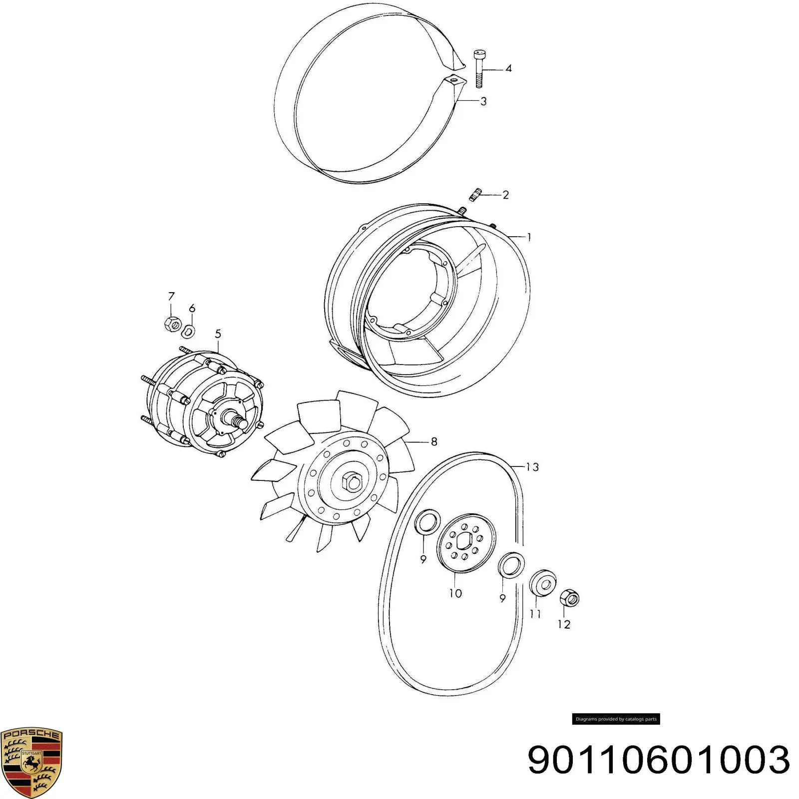 Купить 90110601003 Porsche 