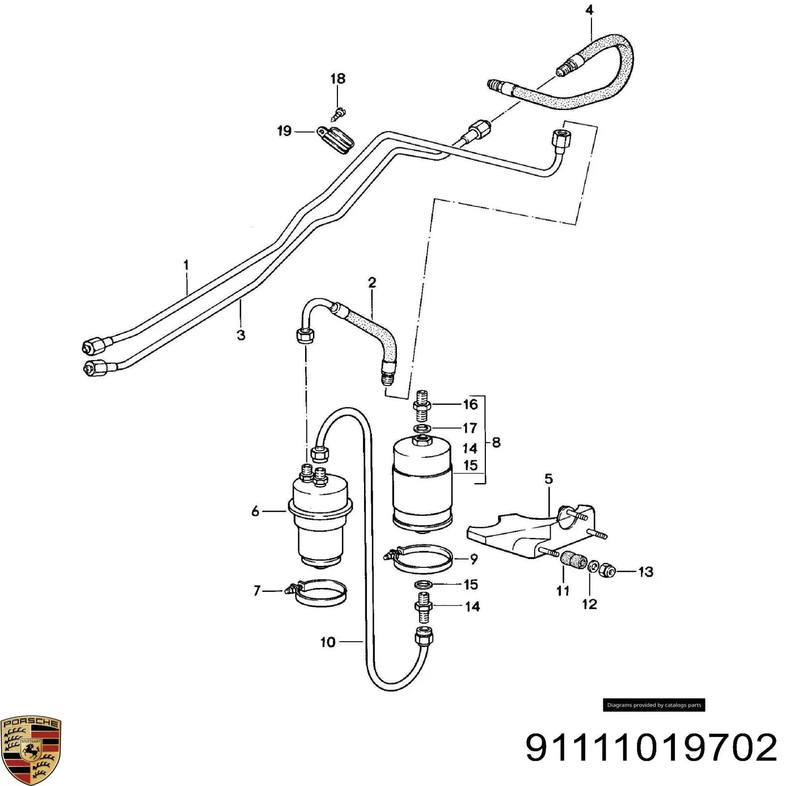 Гидроаккумулятор системы питания Porsche 91111019702 цена, от 444.49 USD