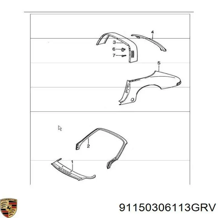 Купить 91150306113GRV Porsche 