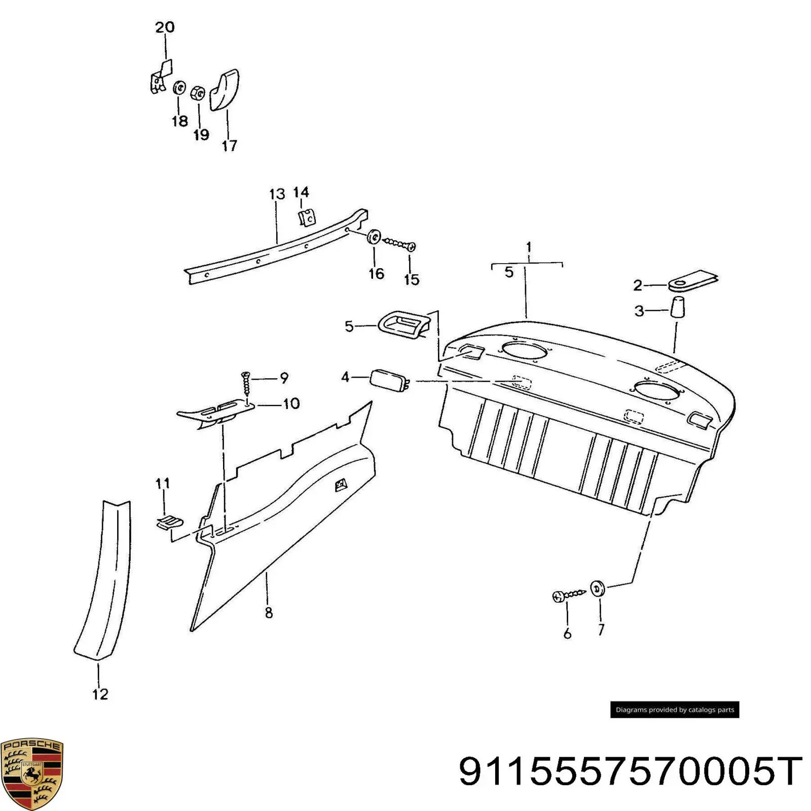  Porsche 9115557570005T цена, от 383.75 USD