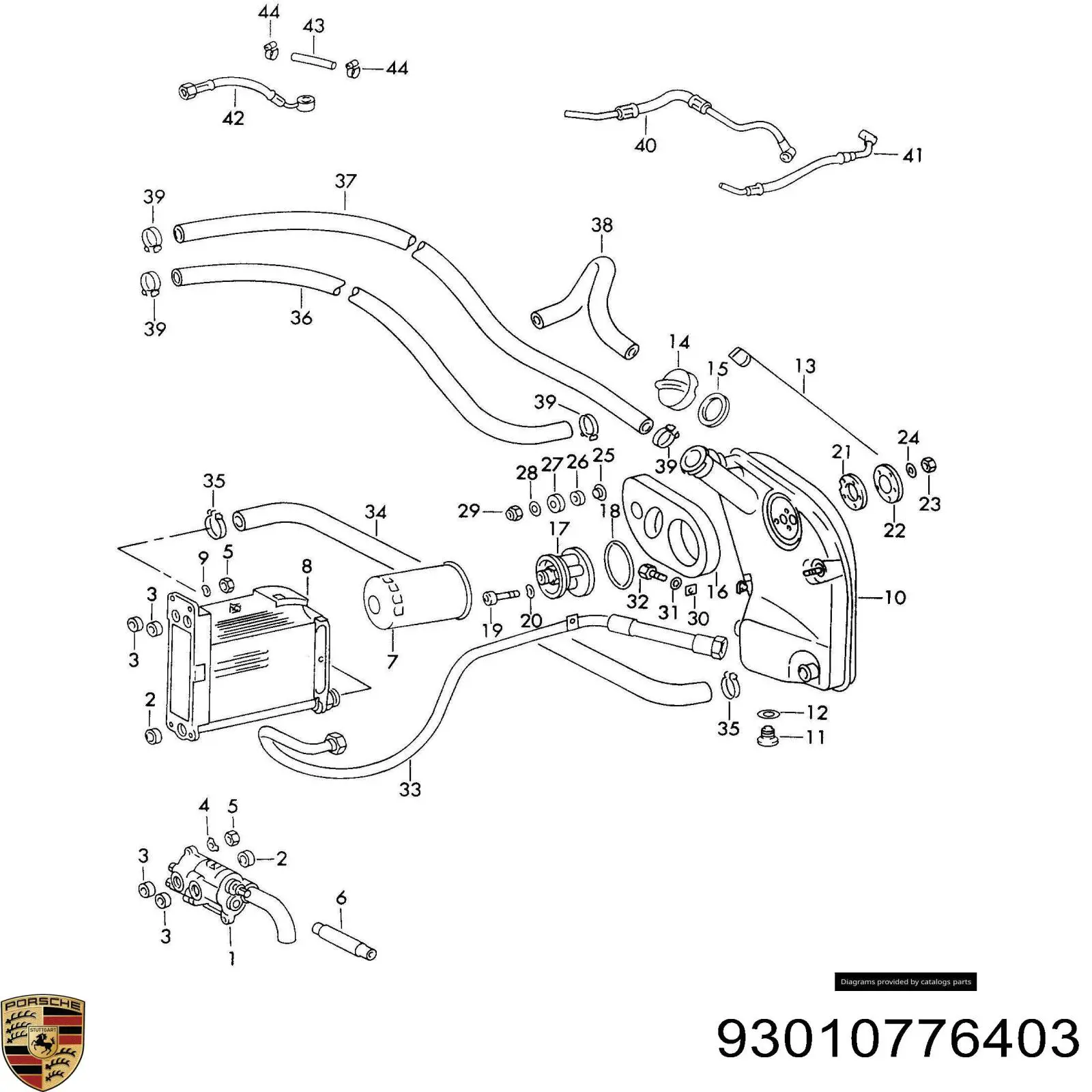 93010776403 Porsche Масляный фильтр двигателя