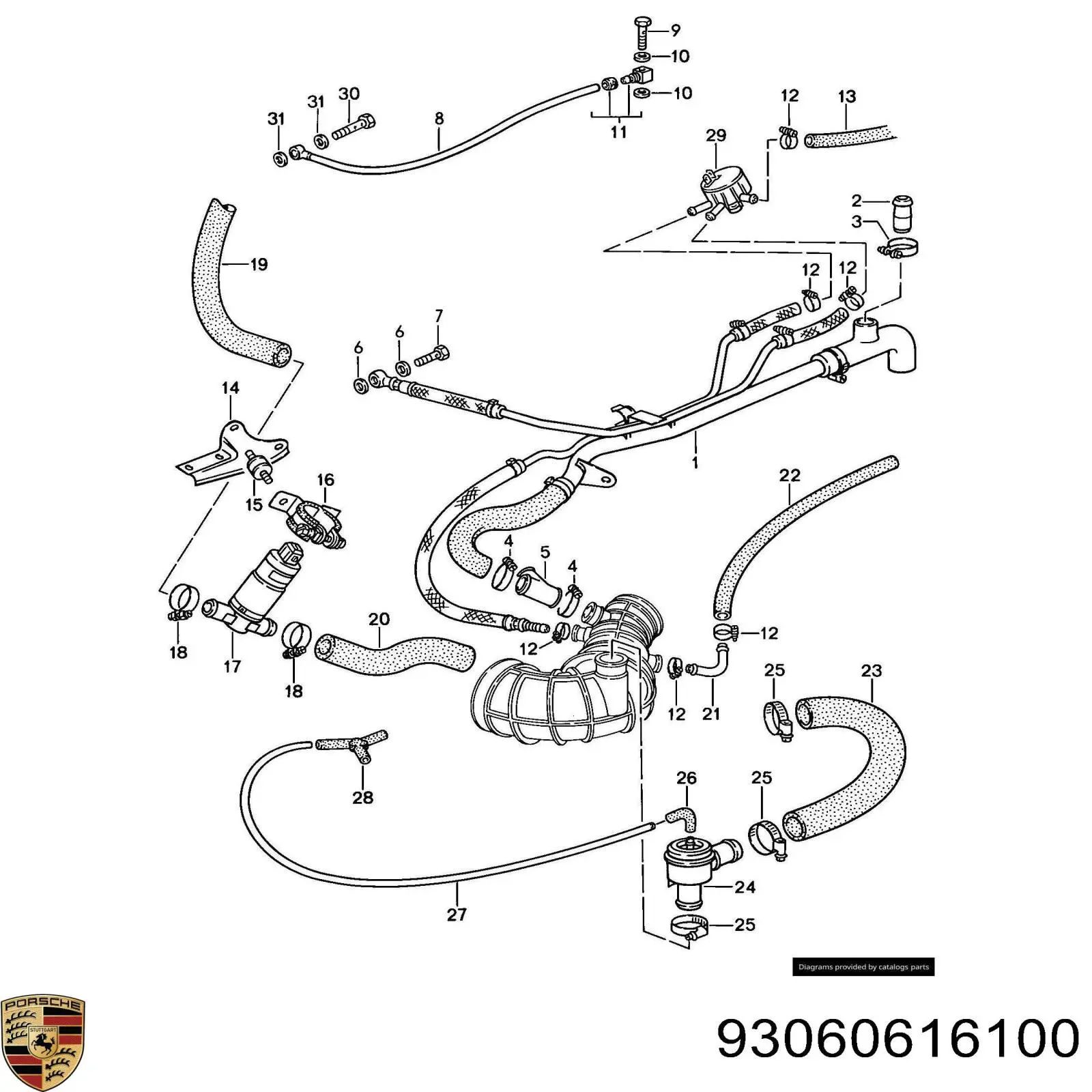 93060616100 Porsche клапан (регулятор холостого хода)