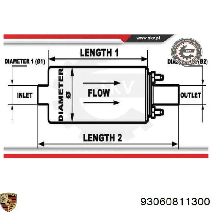 Купить 93060811300 Porsche Модуль топливного насоса
