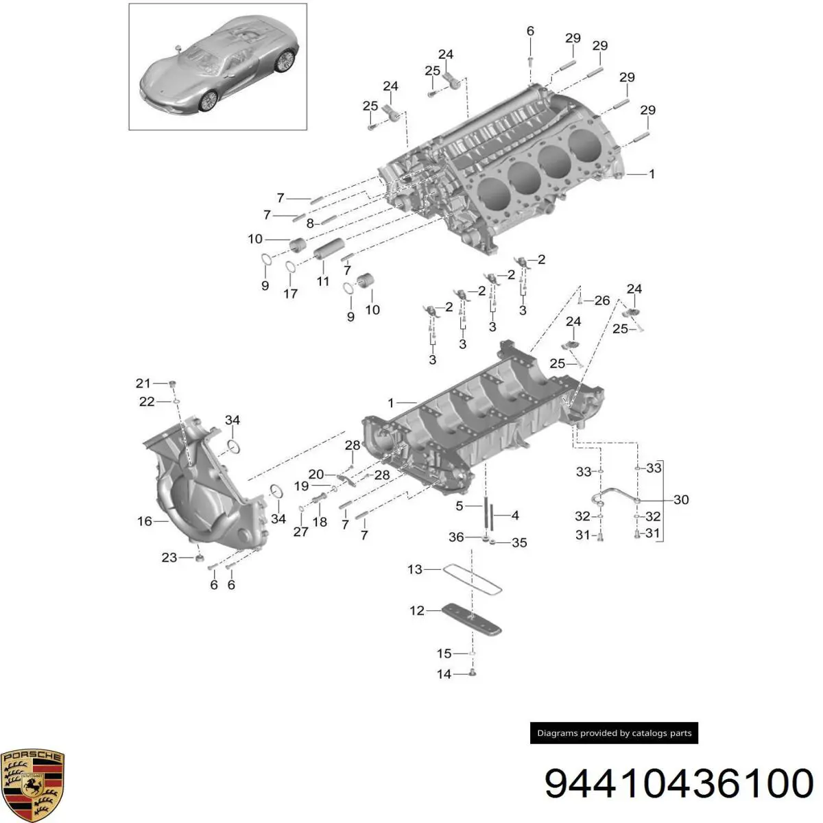  Porsche 94410436100 цена, от 6.33 USD