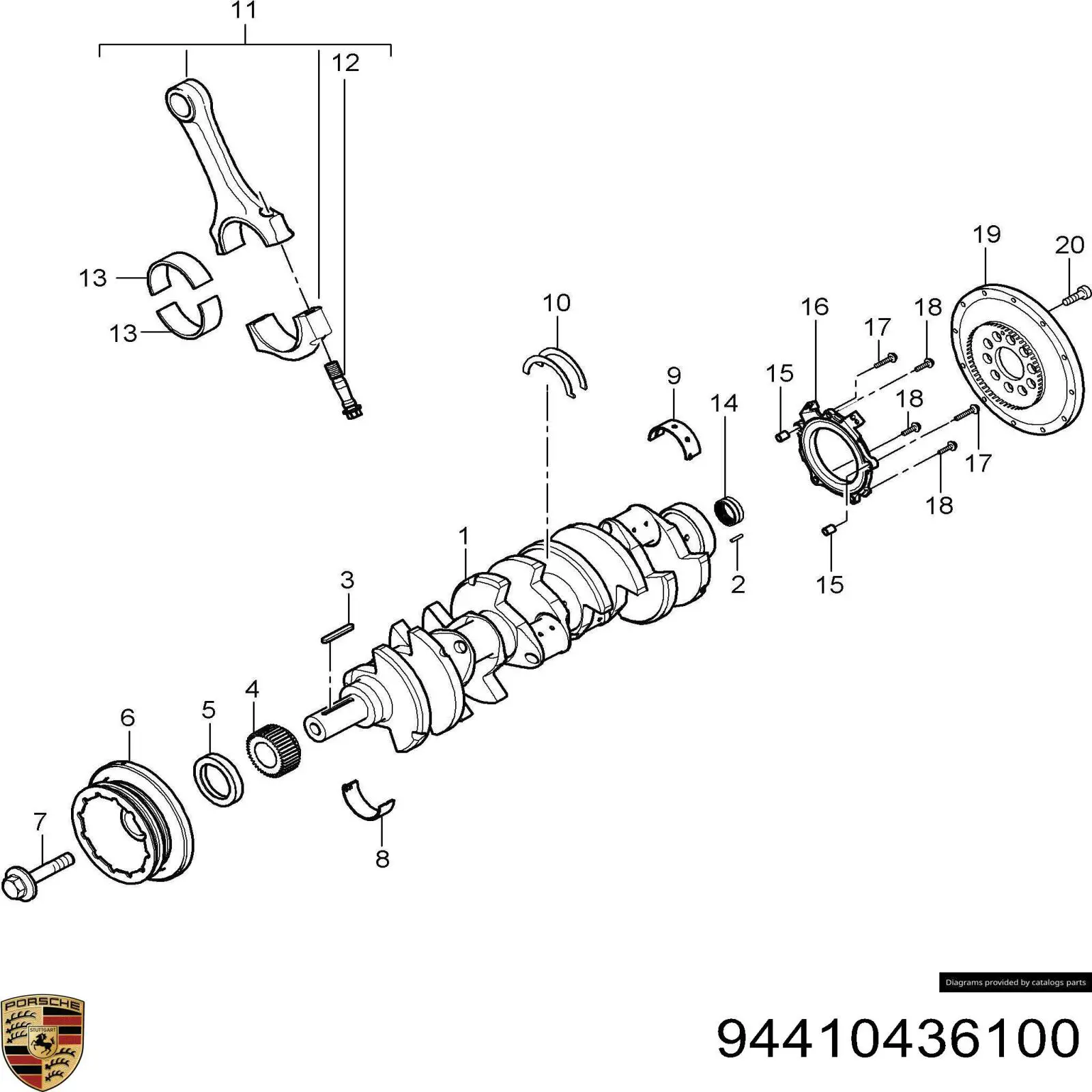 Купить 94410436100 Porsche 