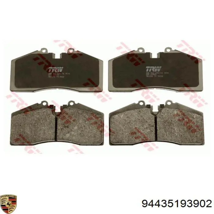 94435193902 Porsche Колодки передние