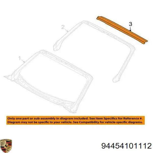 94454101112 Porsche Автостекло