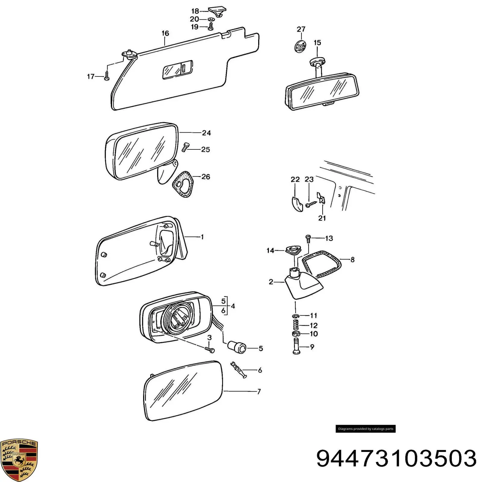 Купить 94473103503 Porsche 