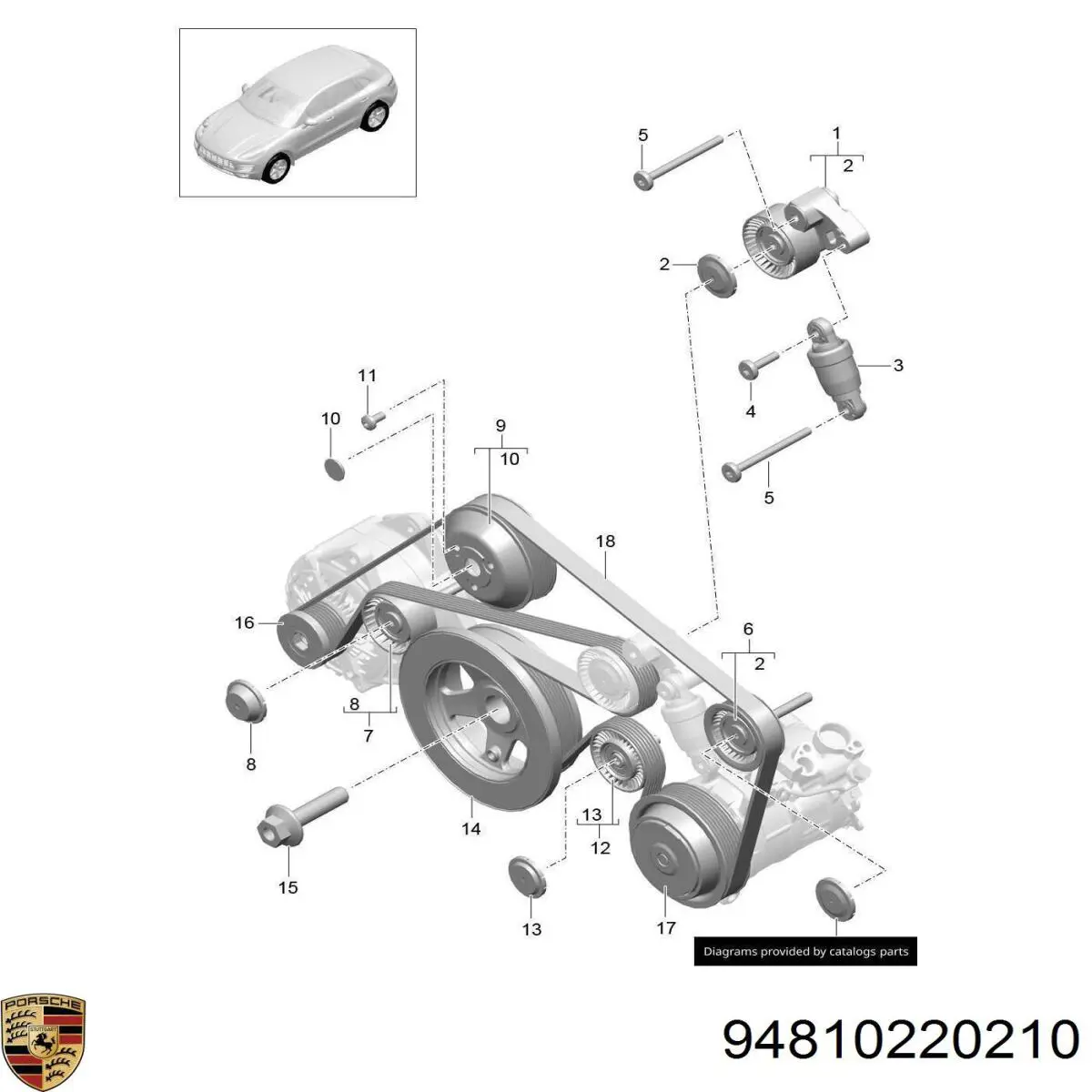  Porsche 94810220210 цена, от 6.33 USD