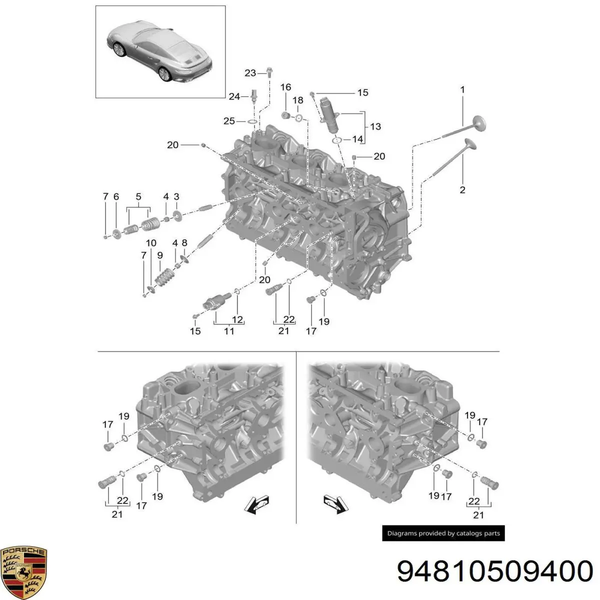 Купить 94810509400 Porsche 