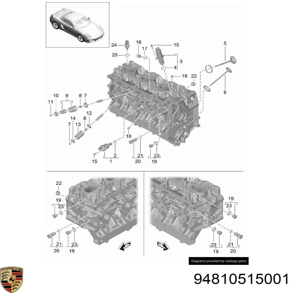 Купить 94810515001 Porsche 
